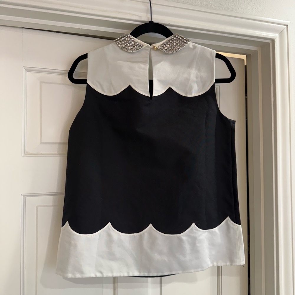 Kate Spade Rhinestone Collared Top - Picture 3 of 8